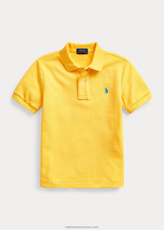 aripioare galbene copii Ralph Lauren iconicul tricou polo din plasă 046885672