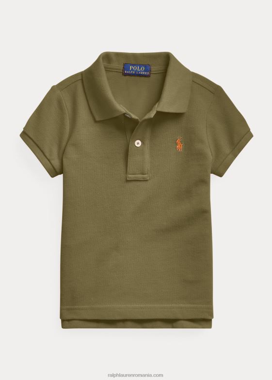 baldachin măslin copii Ralph Lauren tricou polo din plasă de bumbac 046886765