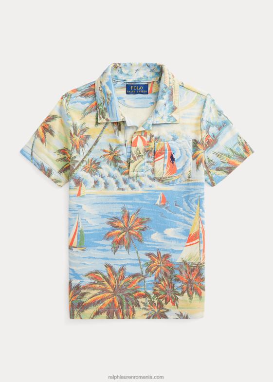 bazar de plajă hawaian copii Ralph Lauren tricou polo spa spa cu imprimeu tropical 046885750