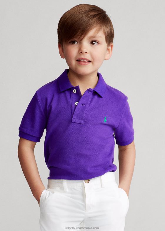 cabana violet copii Ralph Lauren iconicul tricou polo din plasă 046885689