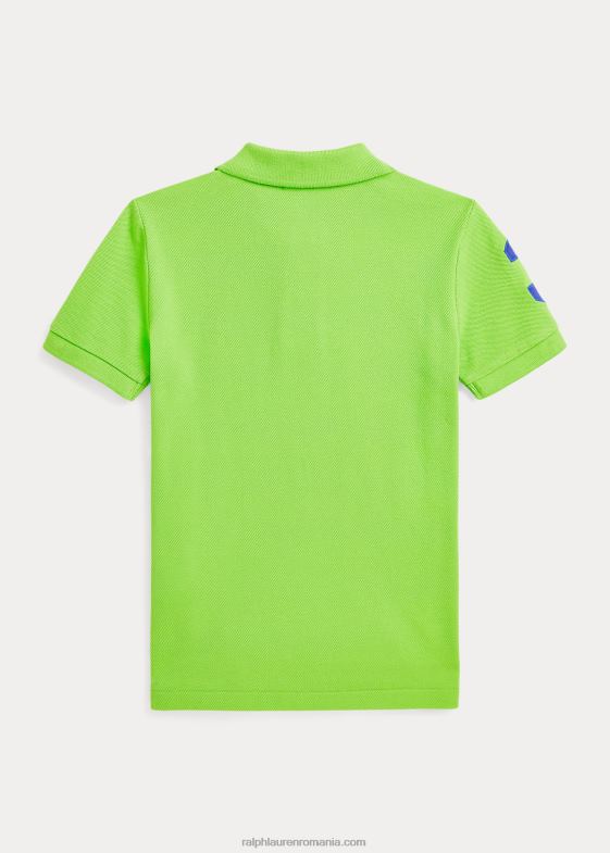 verde galaxie copii Ralph Lauren tricou polo din plasă de bumbac mare ponei 046886487