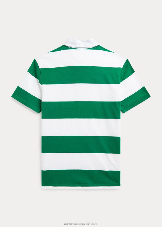 verde primar copii Ralph Lauren Tricou de rugby din bumbac cu dungi polo ursuleț 046889849