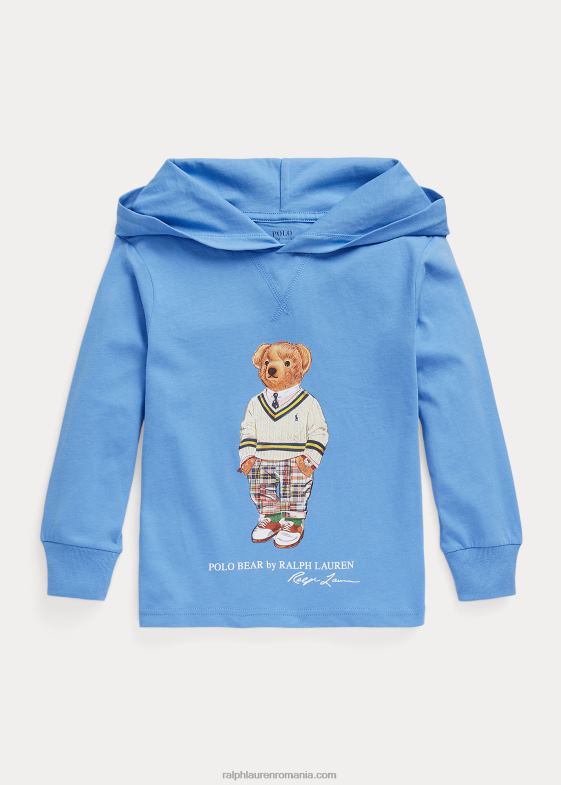 Harbour Island Blie copii Ralph Lauren tricou cu glugă din jerseu de bumbac urs polo 046886455
