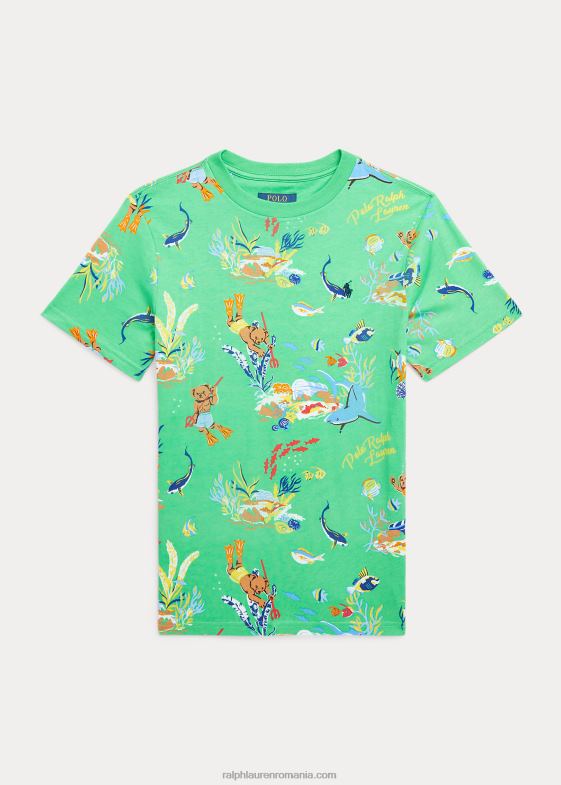 Kelly clasic bearwaiian copii Ralph Lauren tricou din jerseu de bumbac urs polo 046889855