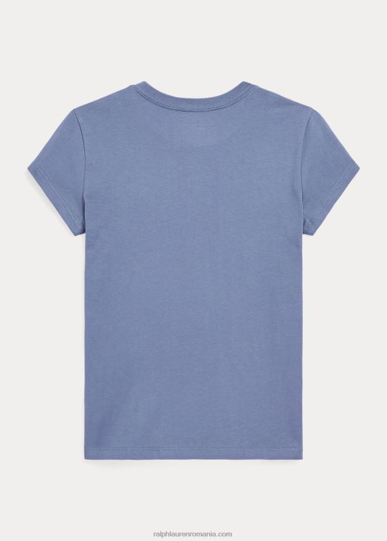 albastru capri copii Ralph Lauren tricou din jerseu de bumbac 046887228