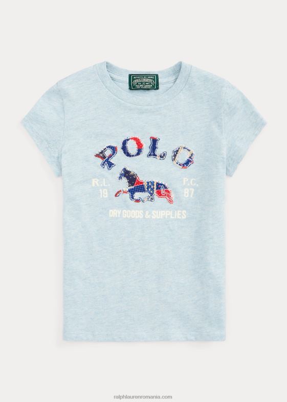 cambray heather copii Ralph Lauren tricou din jerseu din bumbac cal 046889988