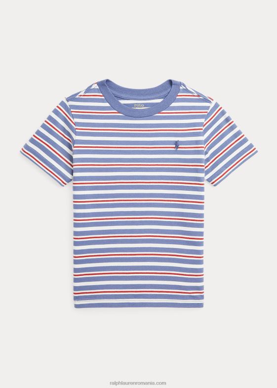 capri blue multi copii Ralph Lauren tricou din jerseu de bumbac cu dungi 046886504
