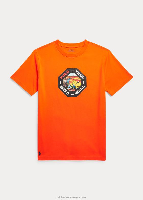 copii Ralph Lauren tricou grafic din jerseu de bumbac 046886133