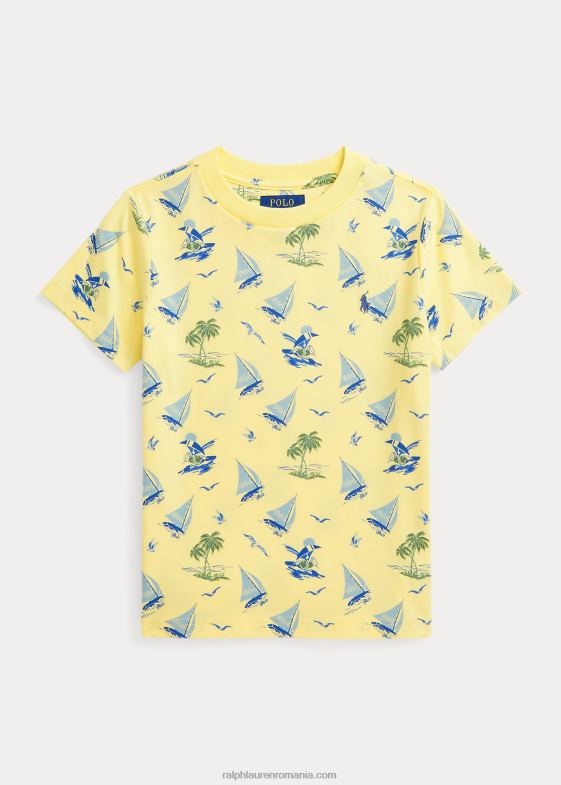 galben bristol copii Ralph Lauren tricou din jerseu de bumbac urs polo 046885753