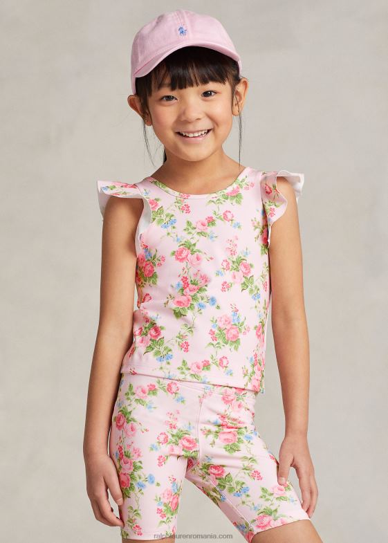 hannah floral copii Ralph Lauren top din tricou floral de performanță 046886709