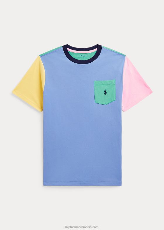 harbour island blue multi copii Ralph Lauren tricou din bumbac color-blocat 046889852