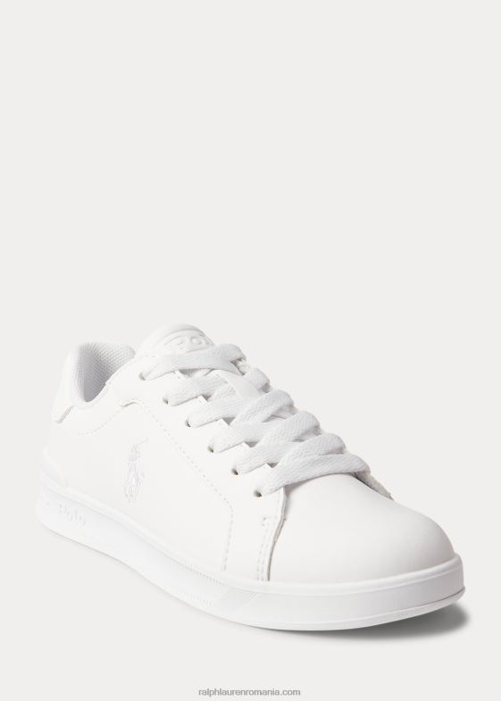 alb copii Ralph Lauren pantofi sport heritage court ii din piele artificială 046886365