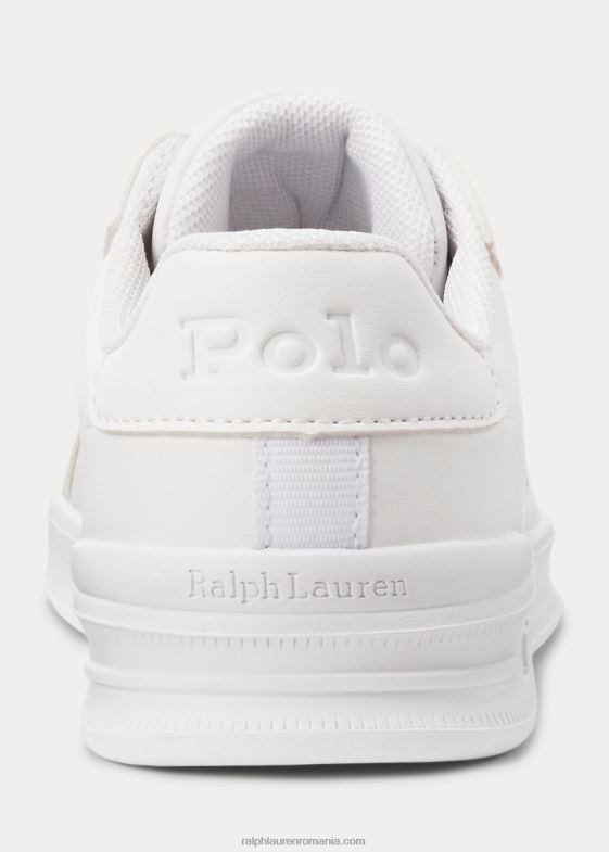 alb copii Ralph Lauren pantofi sport heritage court ii din piele artificială 046886365