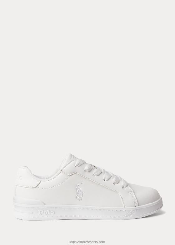 alb copii Ralph Lauren pantofi sport heritage court ii din piele artificială 046889876