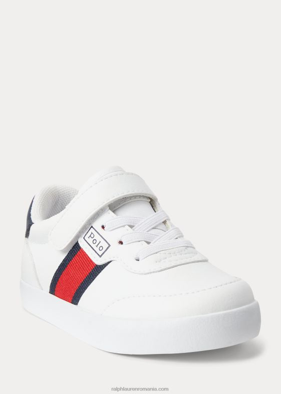 alb/marinier/rosu copii Ralph Lauren adidași ps din piele artificială court joasă 046886340