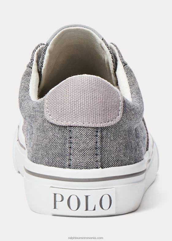 albastru chambray copii Ralph Lauren adidași sayer din pânză de bumbac 046886380