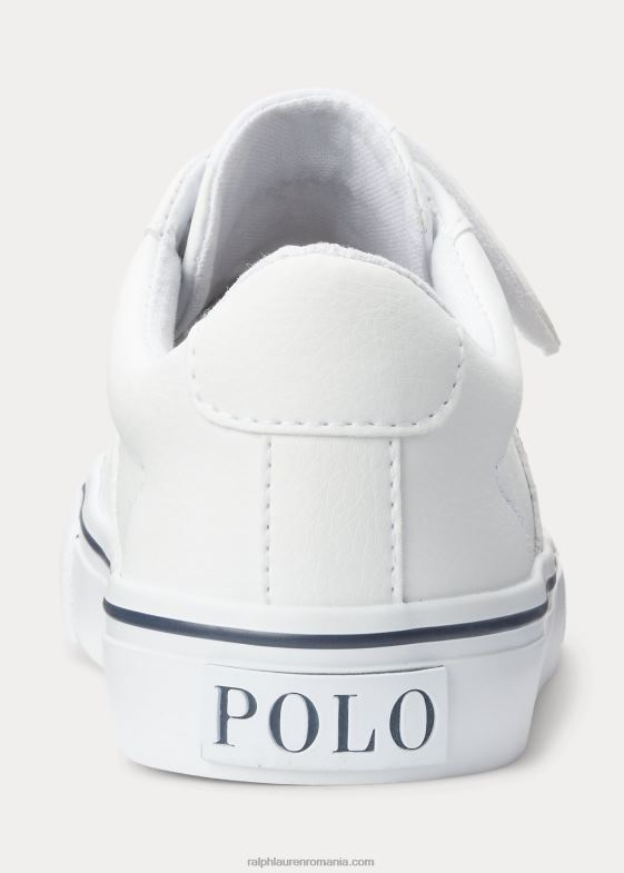 multi alb copii Ralph Lauren adidași ps sayer din piele artificială 046889887