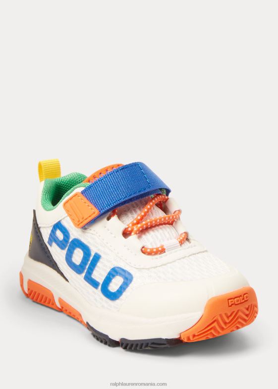 multi alb copii Ralph Lauren pantofi sport tech racer mesh ps 046886338