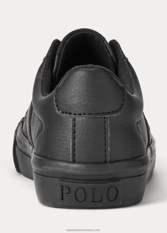 triplu negru copii Ralph Lauren adidași sayer din piele artificială 046886379