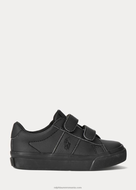triplu negru copii Ralph Lauren adidași sayer ez din piele artificială 046886351