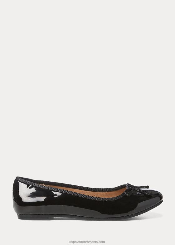 brevet negru copii Ralph Lauren nellie lacuit plat 046887300