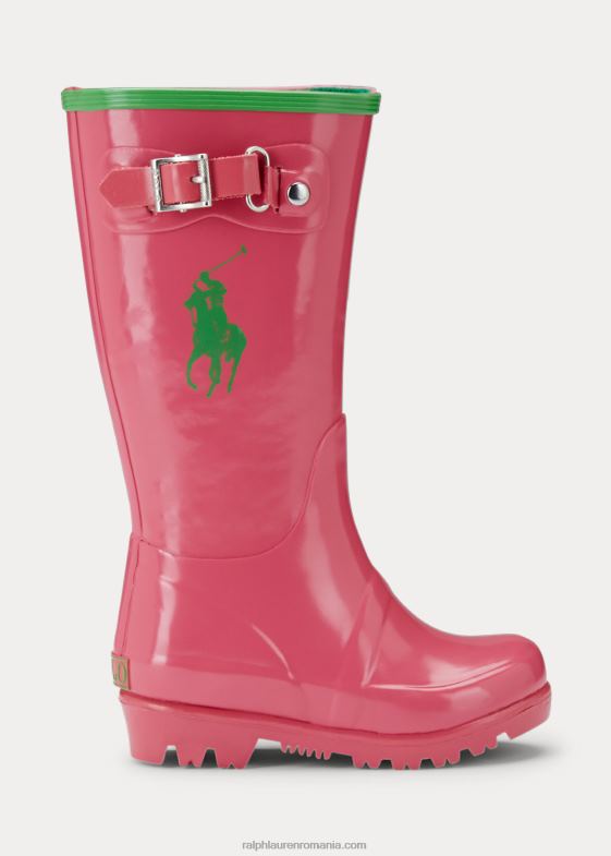 roz/verde copii Ralph Lauren cizme de ploaie ralph 046887273