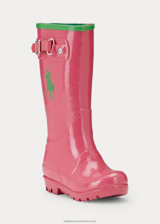roz/verde copii Ralph Lauren cizme de ploaie ralph 046887273
