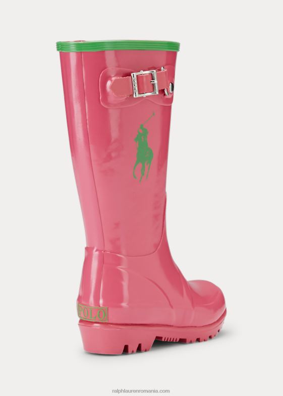 roz/verde copii Ralph Lauren cizme de ploaie ralph 046887273