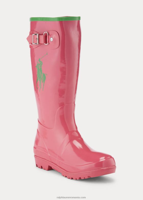 roz/verde copii Ralph Lauren cizme de ploaie ralph 046887293