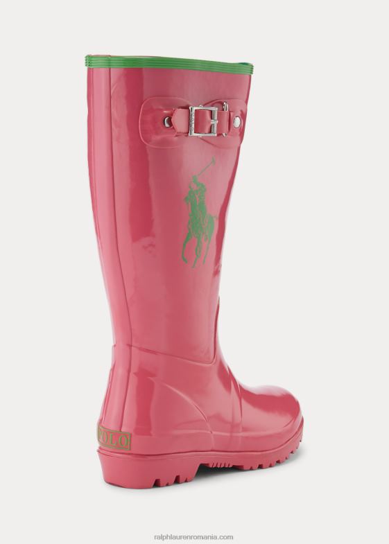 roz/verde copii Ralph Lauren cizme de ploaie ralph 046887293