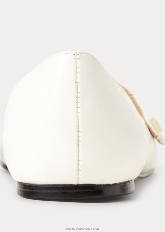piele albă lacuită copii Ralph Lauren alyssa leather mary jane 046887272