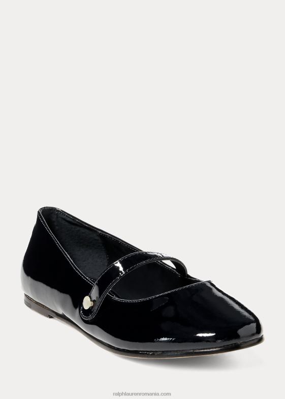 piele lacuita bleumarin copii Ralph Lauren alyssa leather mary jane 046887302