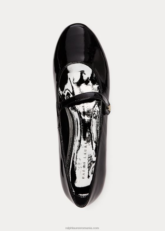 piele lacuita neagra copii Ralph Lauren alyssa leather mary jane 046887303