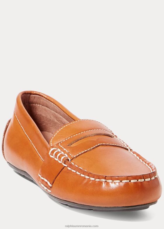 bronzat copii Ralph Lauren loafer penny din piele tele 046886363
