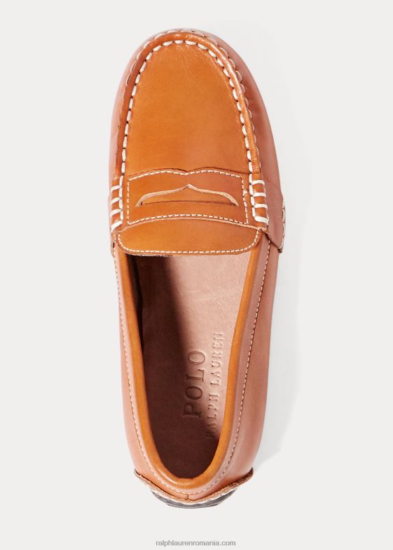 bronzat copii Ralph Lauren loafer penny din piele tele 046886363