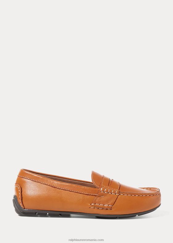 bronzat copii Ralph Lauren loafer penny din piele tele 046886385