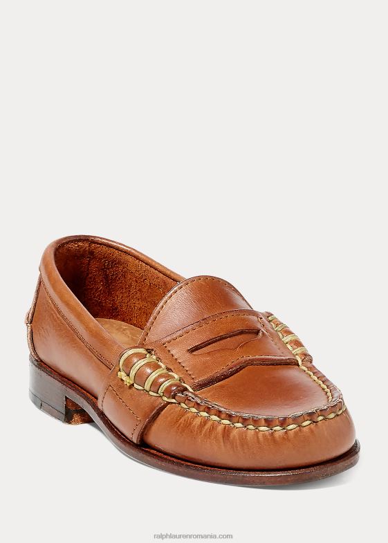 bronzat copii Ralph Lauren mocasnic penny din piele de vițel edric 046886361