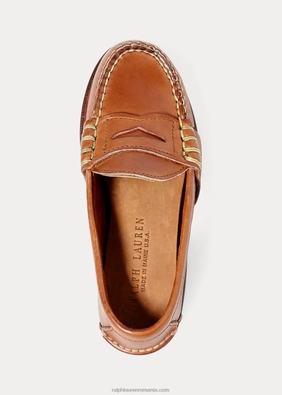 bronzat copii Ralph Lauren mocasnic penny din piele de vițel edric 046886361