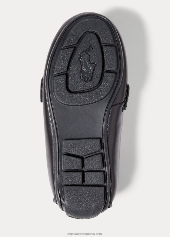 negru copii Ralph Lauren loafer penny din piele tele 046886358