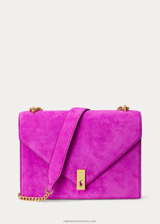 femei Ralph Lauren geanta plic polo id din piele intoarsa 046885437