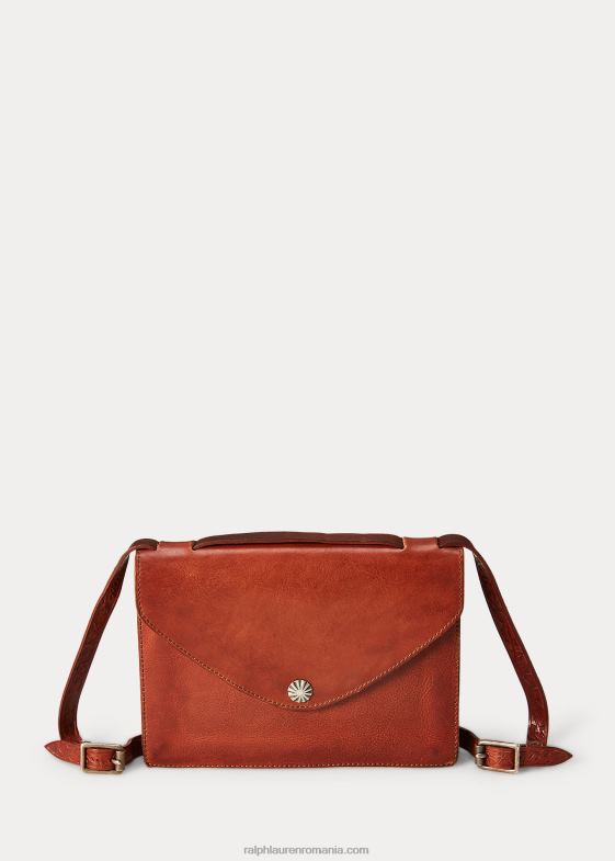 maro inchis femei Ralph Lauren geantă din piele ruptă 046885153