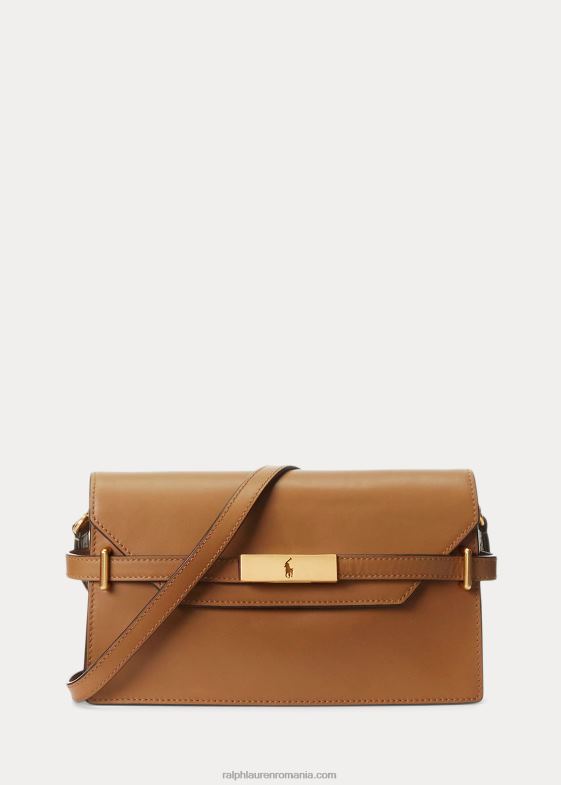 bronzat femei Ralph Lauren clutch crossbody din piele polo id 046885183