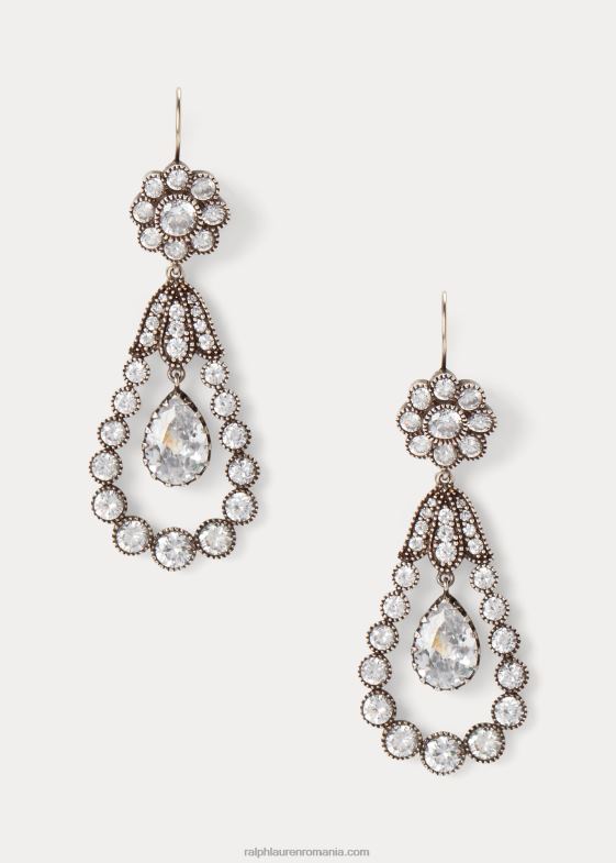 argint femei Ralph Lauren cercei cu picătură de cristal lacrimă 046885608