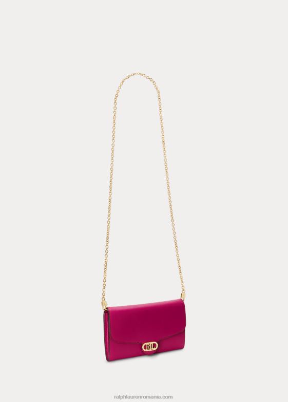 boabe de fuschia femei Ralph Lauren crossbody adair mediu din piele 046885399