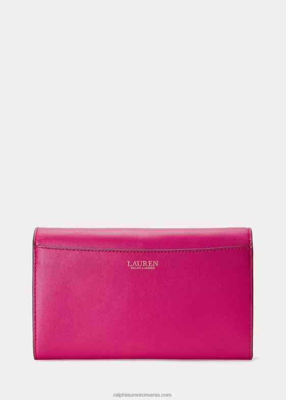 boabe de fuschia femei Ralph Lauren crossbody adair mediu din piele 046885399