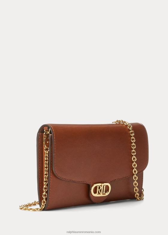 bronzat femei Ralph Lauren crossbody adair mediu din piele 046885397