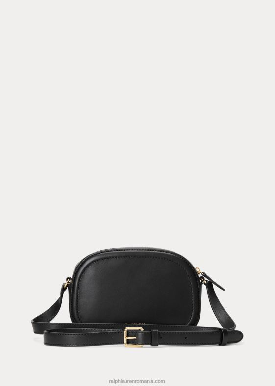 negru femei Ralph Lauren geantă crossbody jordynn medie din piele 046885383