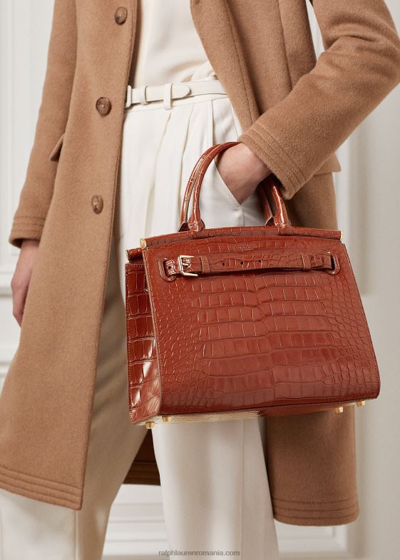 Miere femei Ralph Lauren geantă de mână aligator medium rl50 046885291