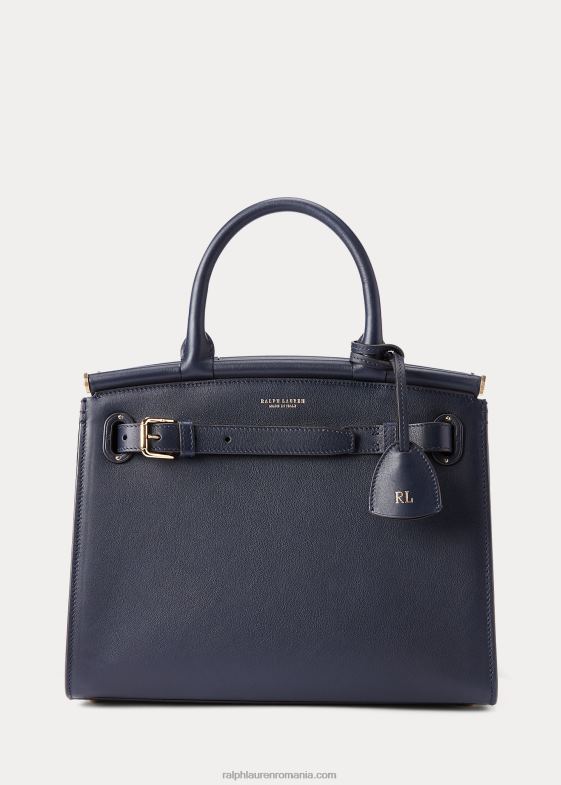 marina marina femei Ralph Lauren geanta de mana din piele de vitel mediu rl50 046885296