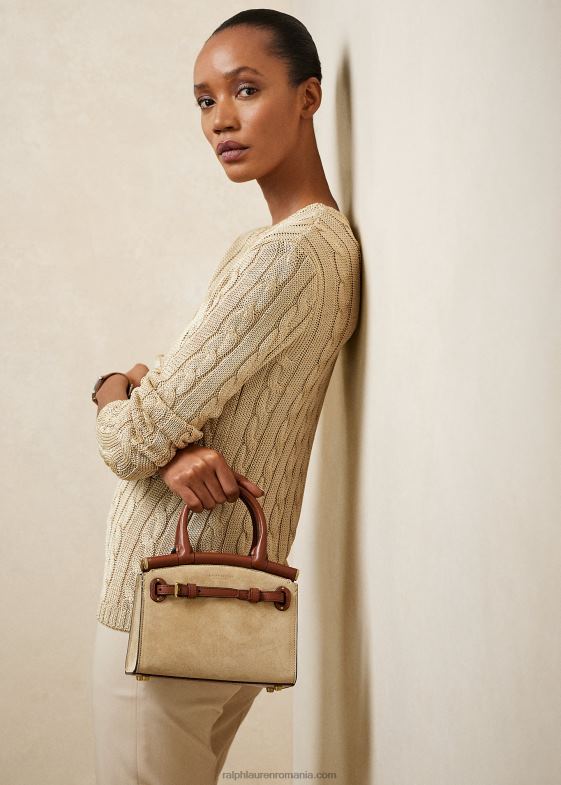 nisip femei Ralph Lauren geanta de mana mini rl50 din piele intoarsa de vitel 046885146